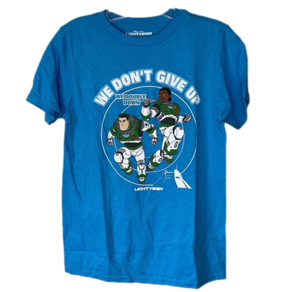 Toy Story Buzz Light Year Graphic Tee Boys Large Blue NEW‎ - Picture 1 of 3
